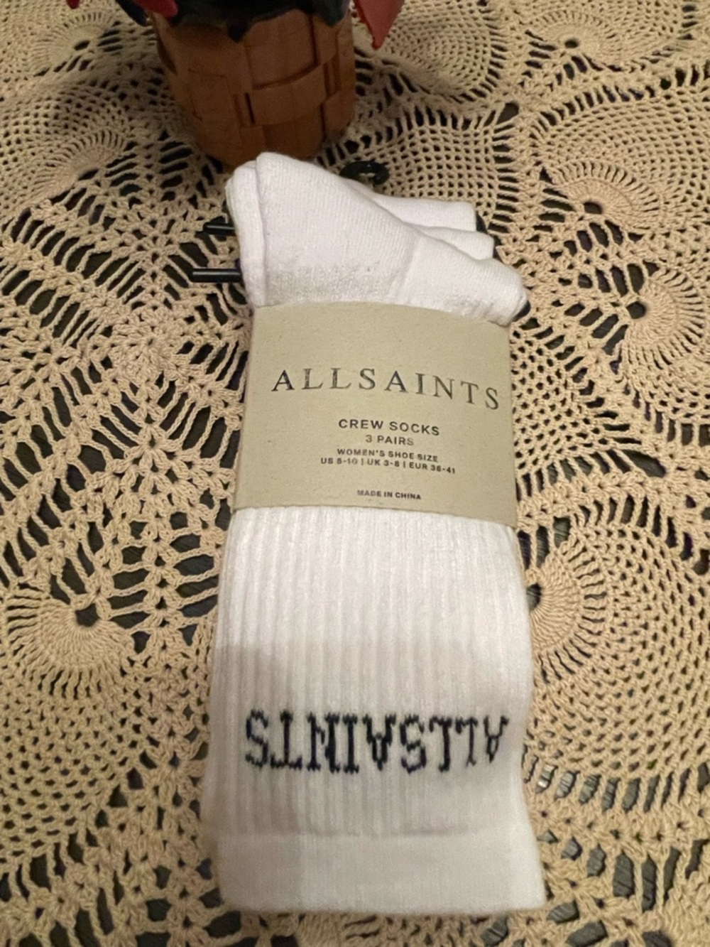 All Saints (3) pair socks NWT